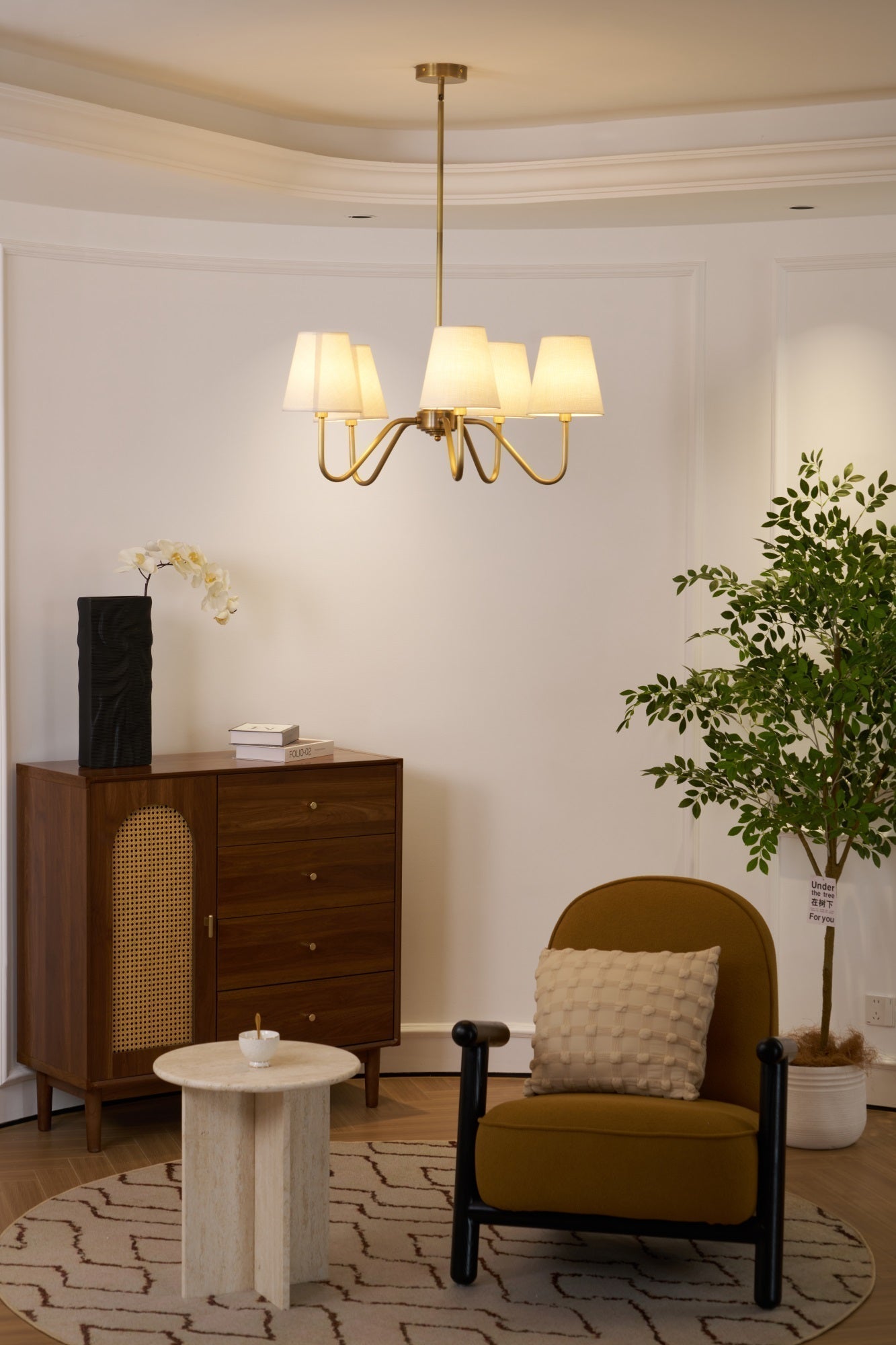 Opaluxe Brass Chandelier - Lamp Outdoor