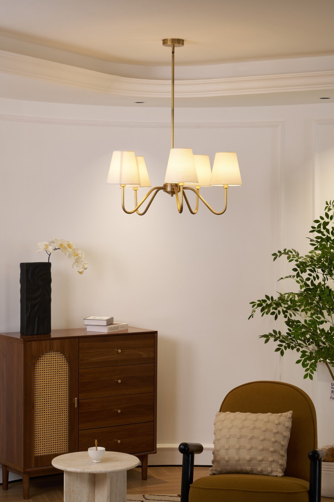 Opaluxe Brass Chandelier - Lamp Outdoor