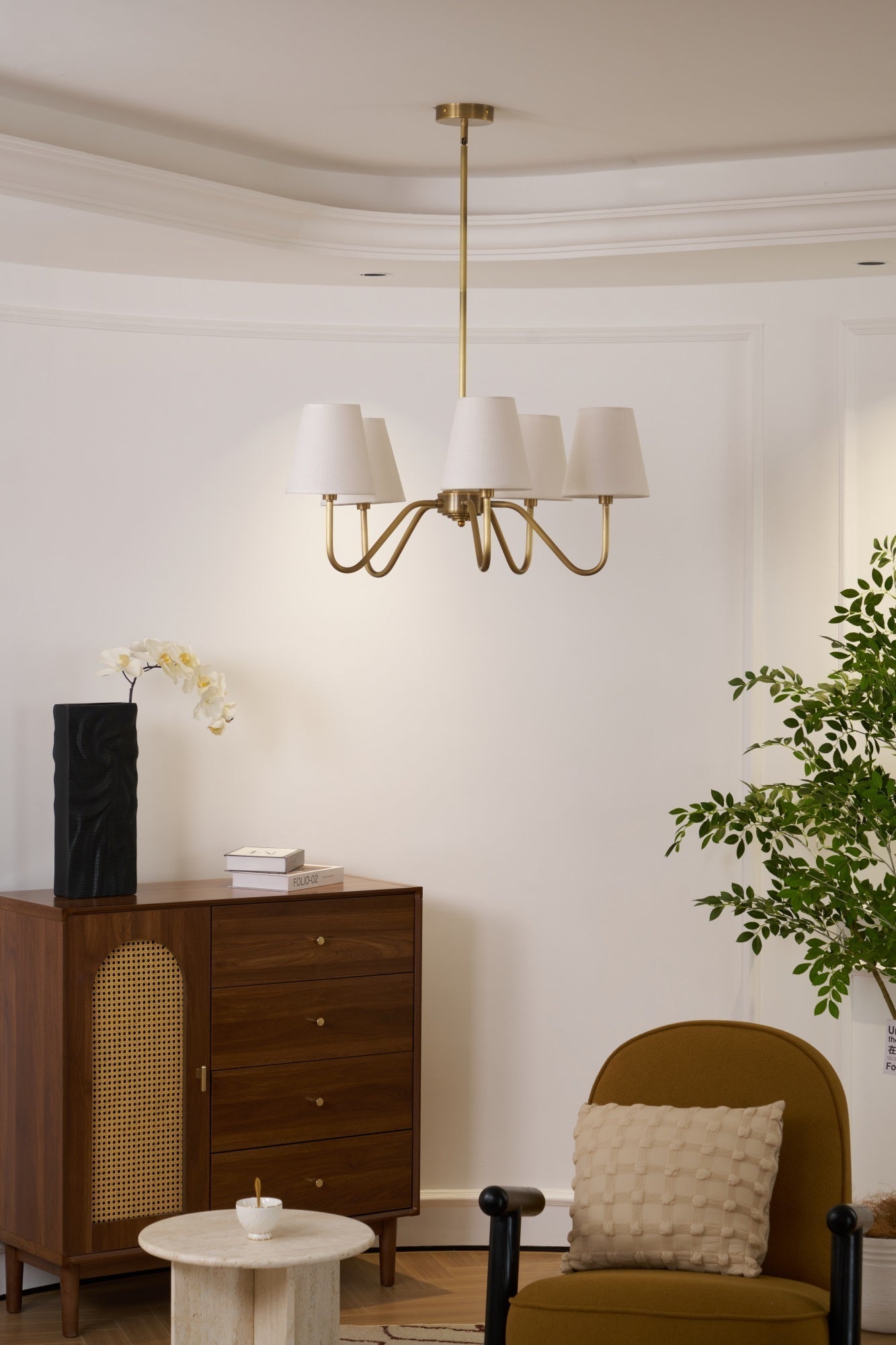 Opaluxe Brass Chandelier - Lamp Outdoor