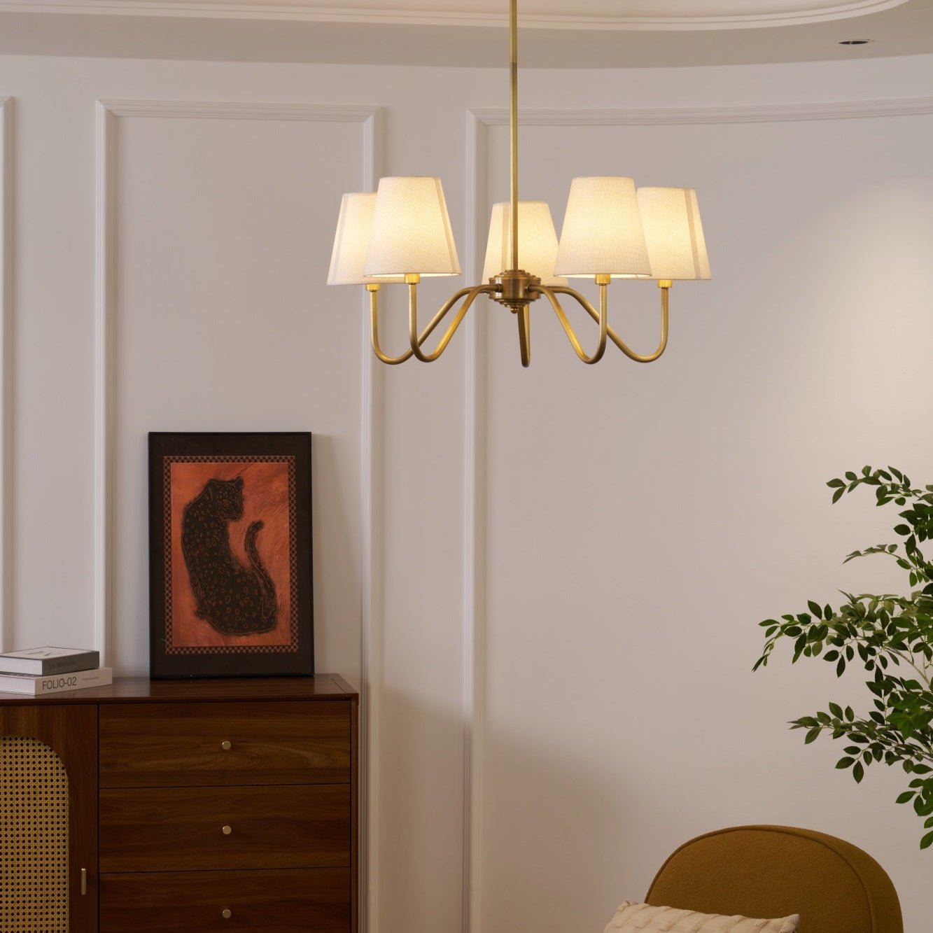 Opaluxe Brass Chandelier - Lamp Outdoor