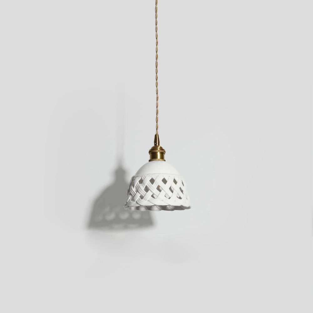 Openwork Ceramic Pendant Lamp - Lamp Outdoor