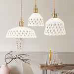 Openwork Ceramic Pendant Lamp - Lamp Outdoor