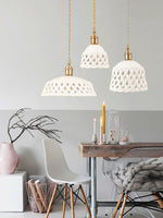 Openwork Ceramic Pendant Lamp - Lamp Outdoor