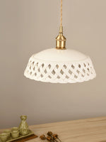 Openwork Ceramic Pendant Lamp - Lamp Outdoor