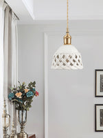 Openwork Ceramic Pendant Lamp - Lamp Outdoor
