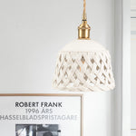 Openwork Ceramic Pendant Lamp - Lamp Outdoor