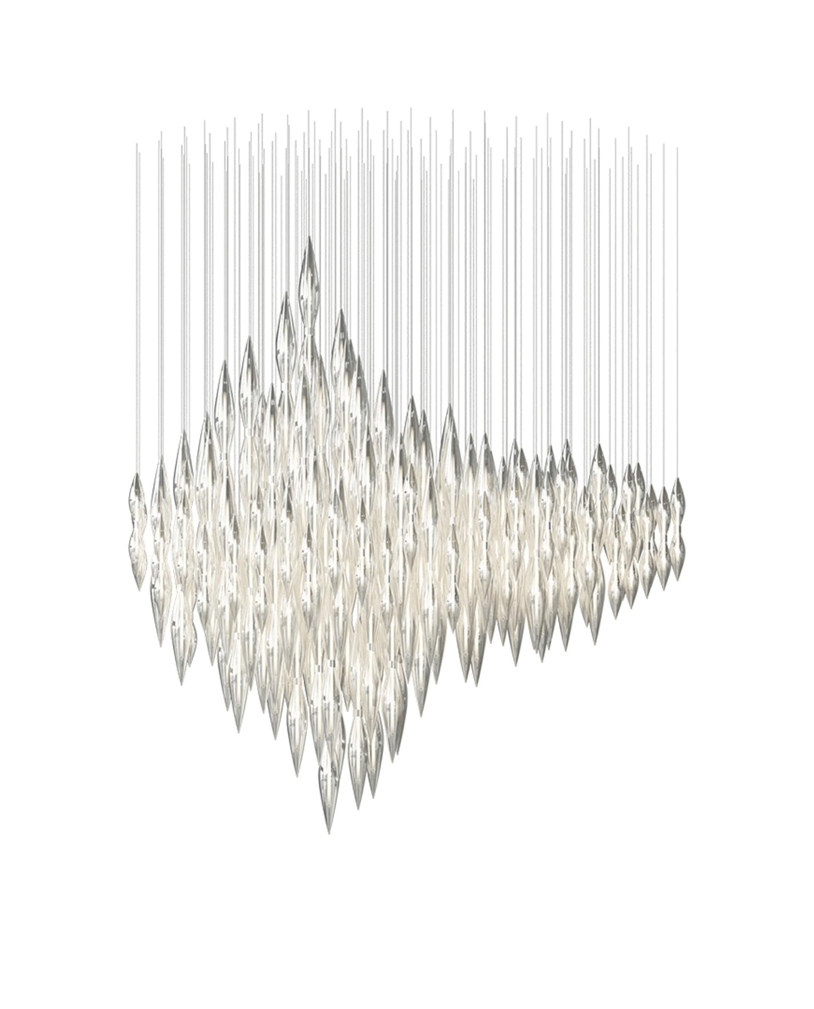 Oloren Prismatic Crystal Chandelier - Lamp Outdoor