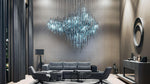 Oloren Prismatic Crystal Chandelier - Lamp Outdoor
