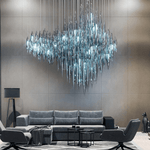 Oloren Prismatic Crystal Chandelier - Lamp Outdoor