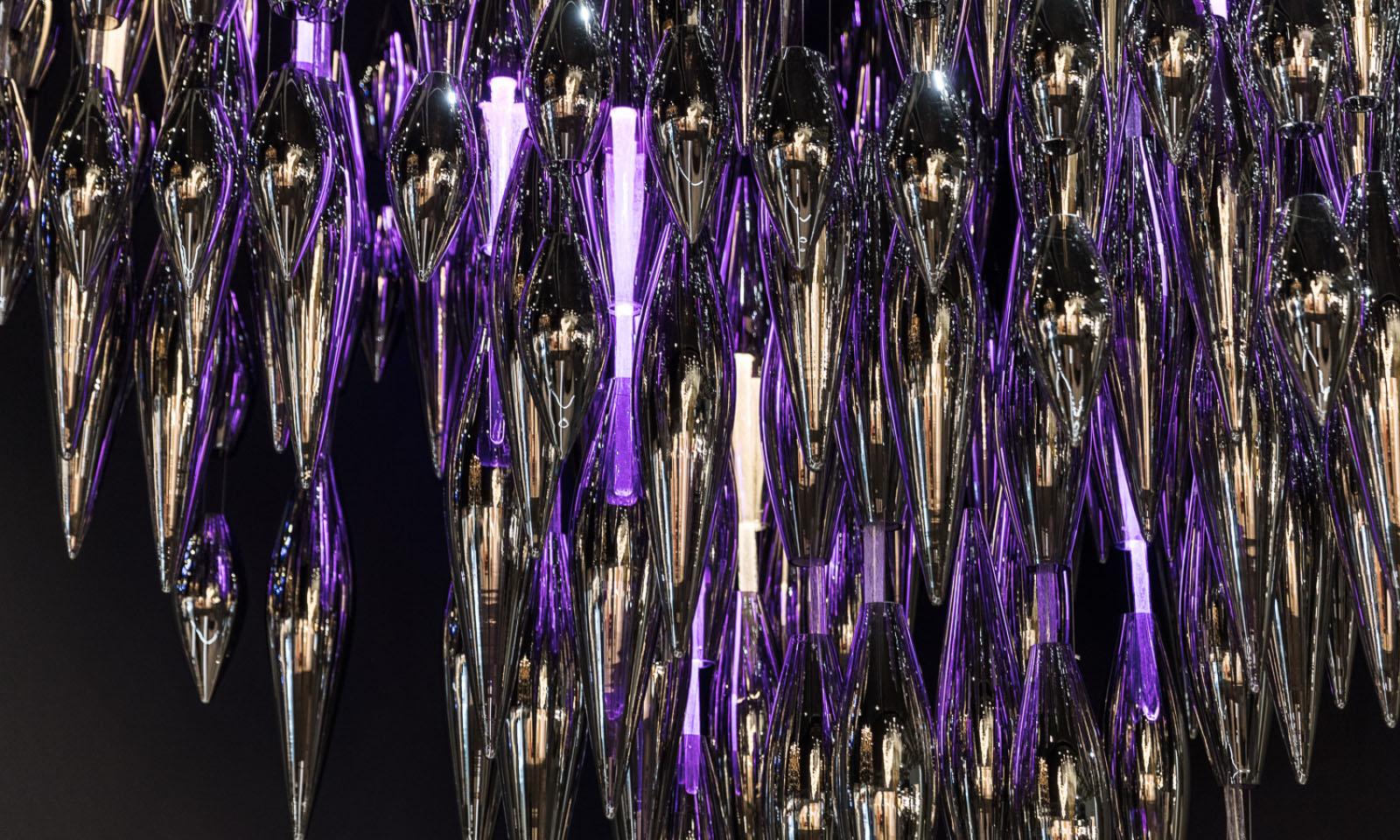 Oloren Prismatic Crystal Chandelier - Lamp Outdoor