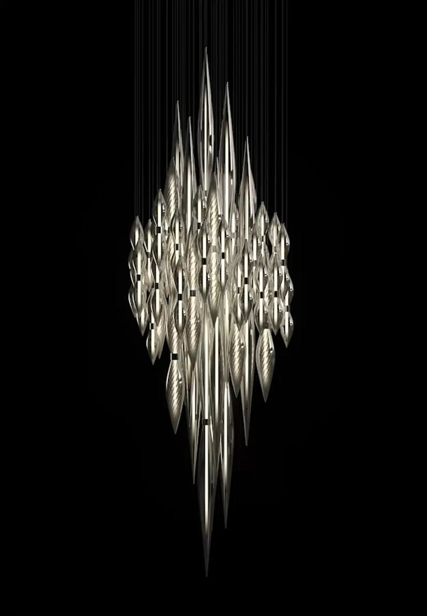 Oloren Prismatic Crystal Chandelier - Lamp Outdoor
