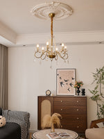 Opulent Pearl Crystal Chandelier - Lamp Outdoor