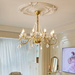 Opulent Pearl Crystal Chandelier - Lamp Outdoor