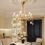 Opulent Pearl Crystal Chandelier - Lamp Outdoor