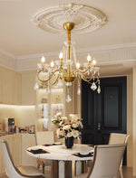Opulent Pearl Crystal Chandelier - Lamp Outdoor