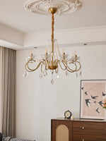 Opulent Pearl Crystal Chandelier - Lamp Outdoor