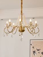 Opulent Pearl Crystal Chandelier - Lamp Outdoor