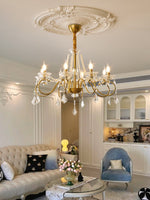 Opulent Pearl Crystal Chandelier - Lamp Outdoor