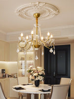 Opulent Pearl Crystal Chandelier - Lamp Outdoor