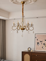 Opulent Pearl Crystal Chandelier - Lamp Outdoor