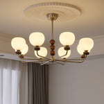 Orb Walnut Chandelier - Lamp Outdoor