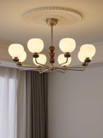 Orb Walnut Chandelier - Lamp Outdoor