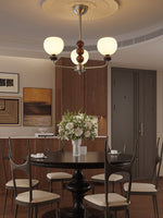 Orb Walnut Chandelier - Lamp Outdoor