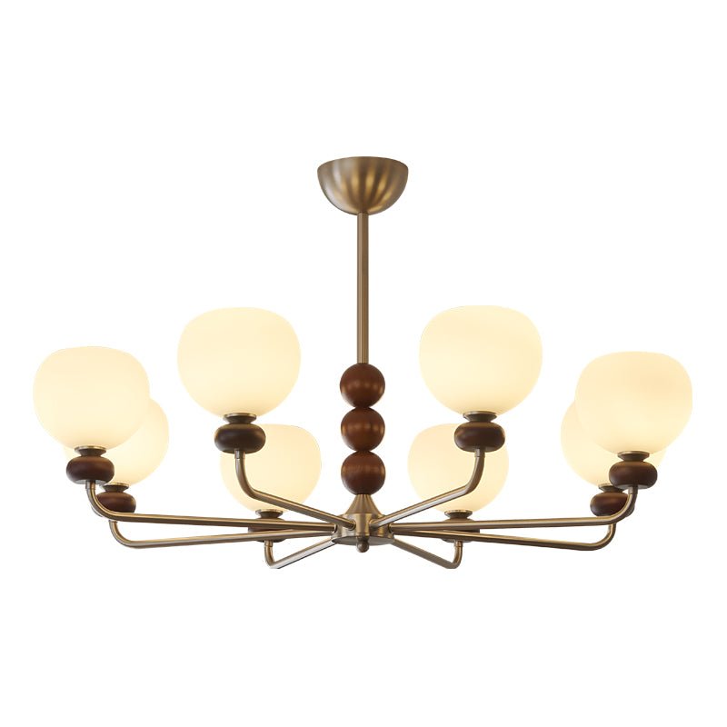 Orb Walnut Chandelier - Lamp Outdoor