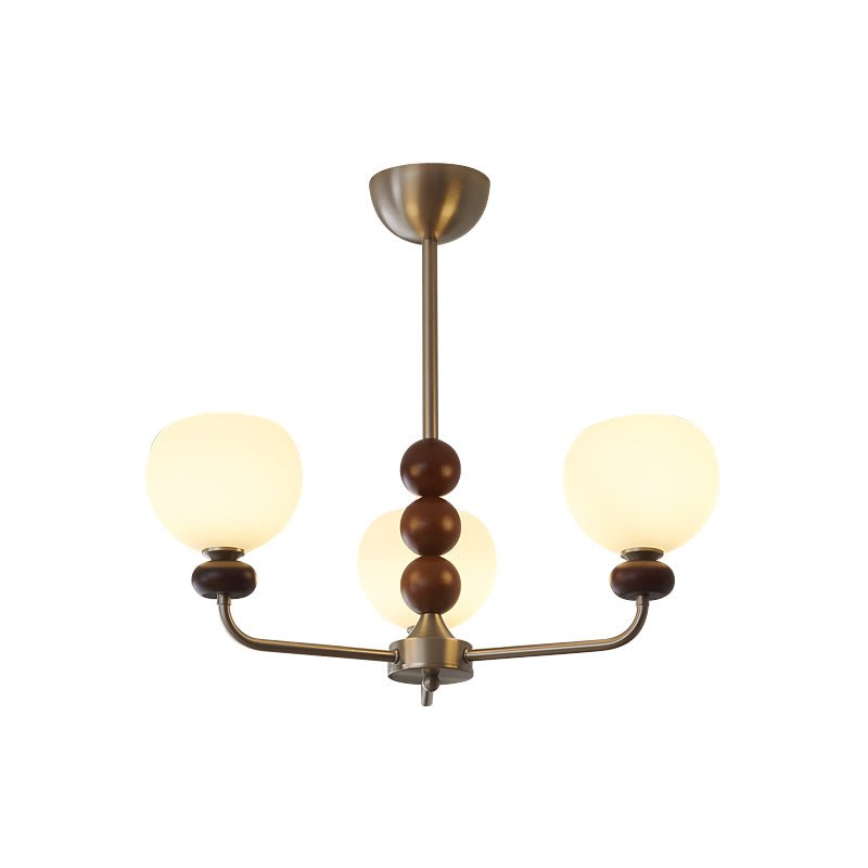 Orb Walnut Chandelier - Lamp Outdoor