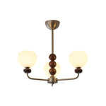 Orb Walnut Chandelier - Lamp Outdoor