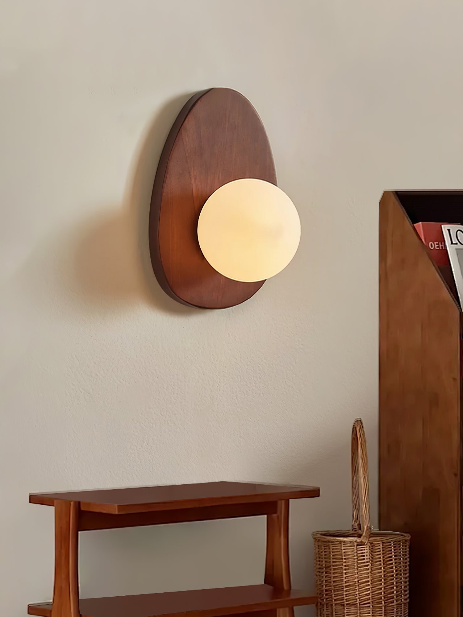 Orba Walnut Wall Lamp - Lamp Outdoor