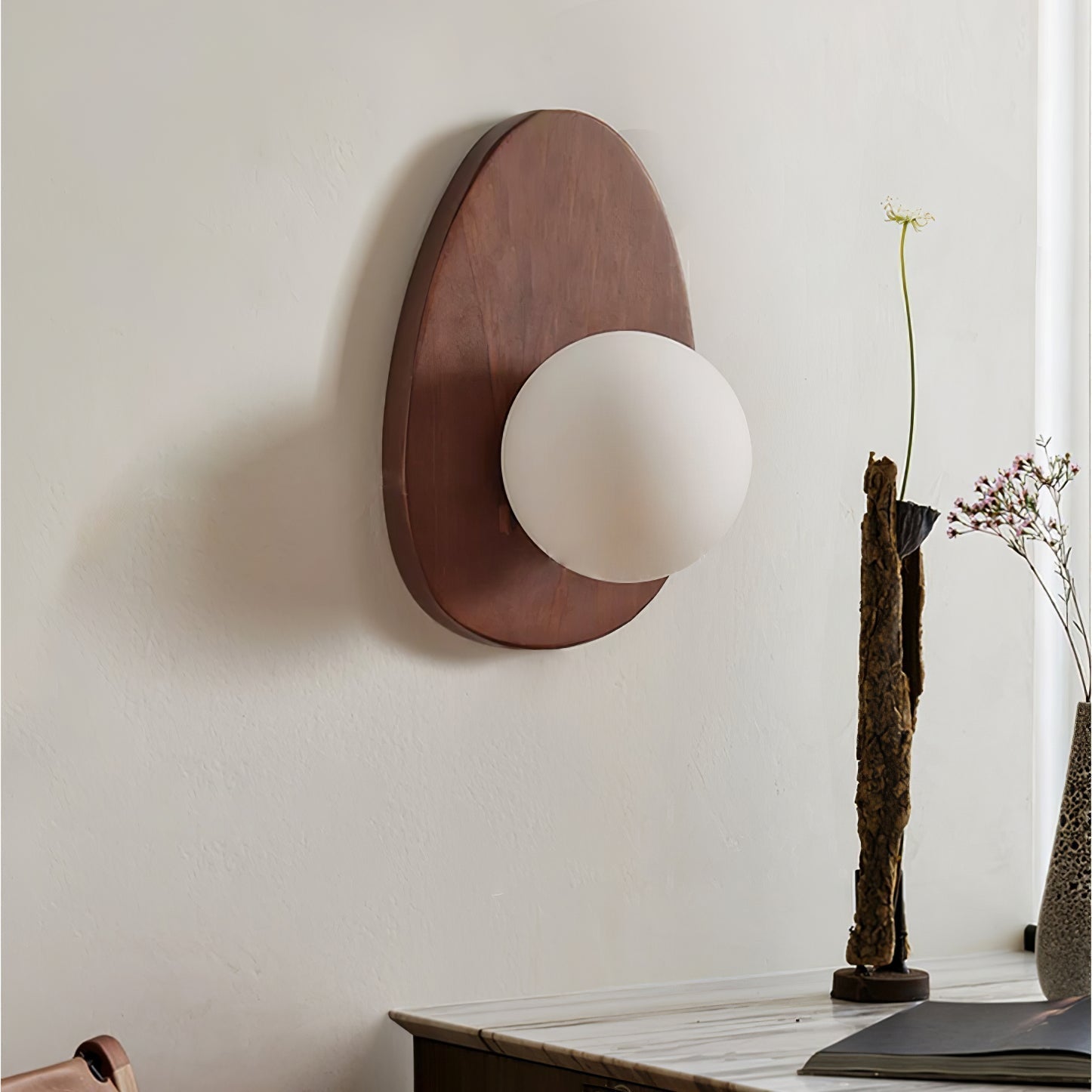 Orba Walnut Wall Lamp - Lamp Outdoor