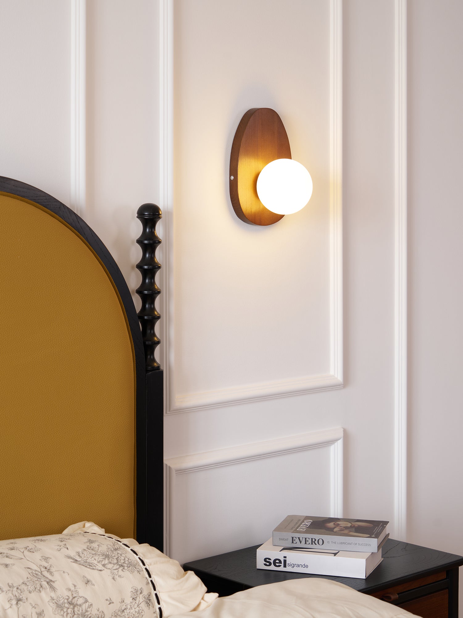 Orba Walnut Wall Lamp - Lamp Outdoor