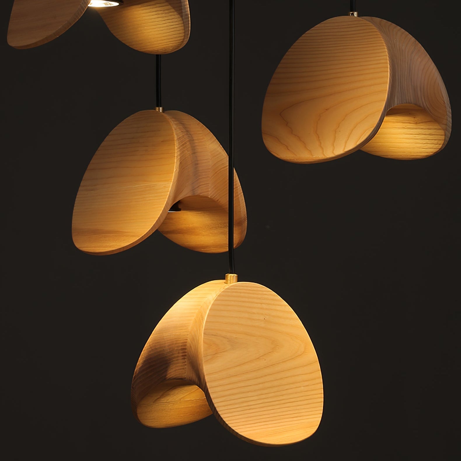 Tavro Minimalist Wood Pendant Light - Lamp Outdoor
