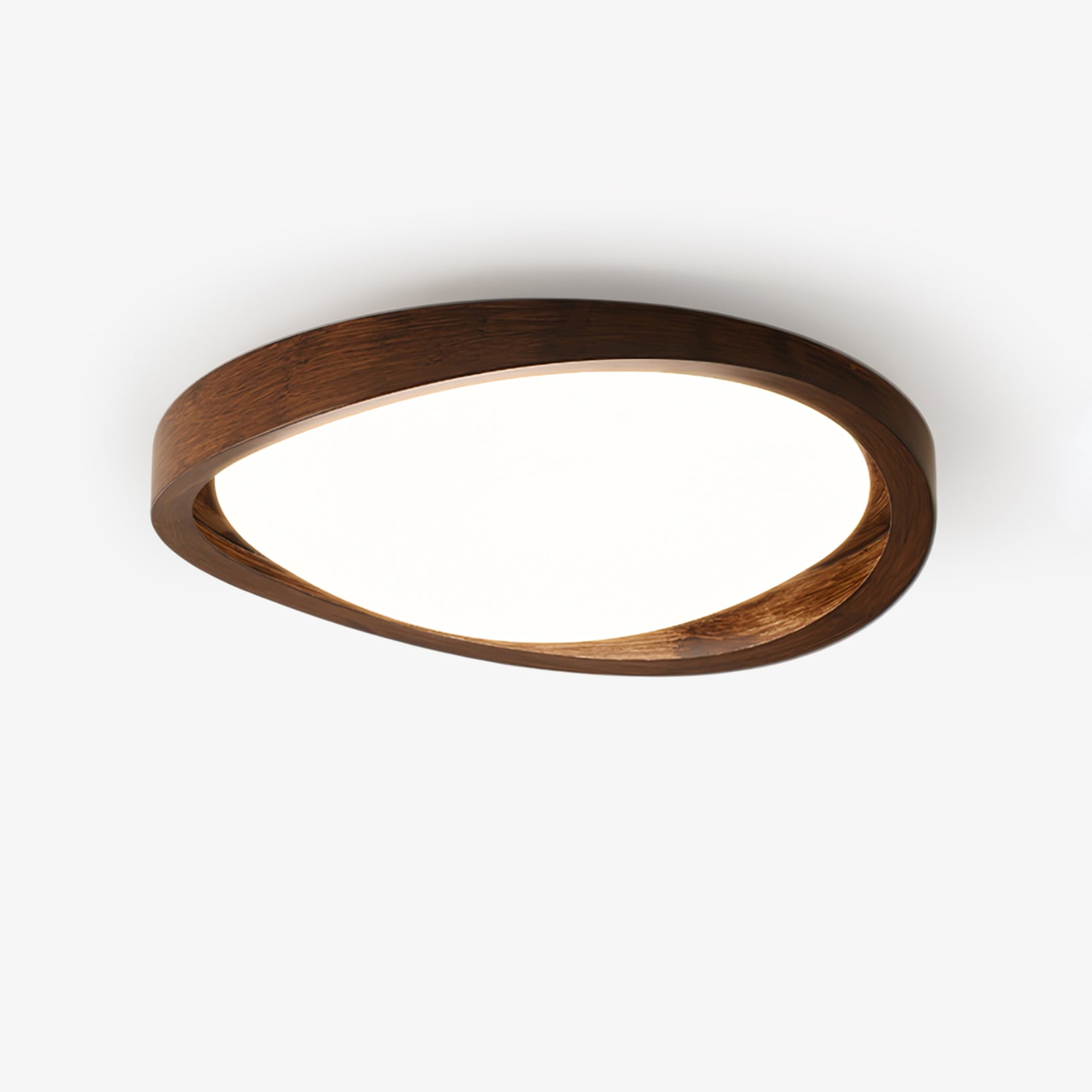 Walnut Curved Edge Ceiling Light - Lamp Outdoor