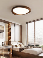 Walnut Curved Edge Ceiling Light - Lamp Outdoor