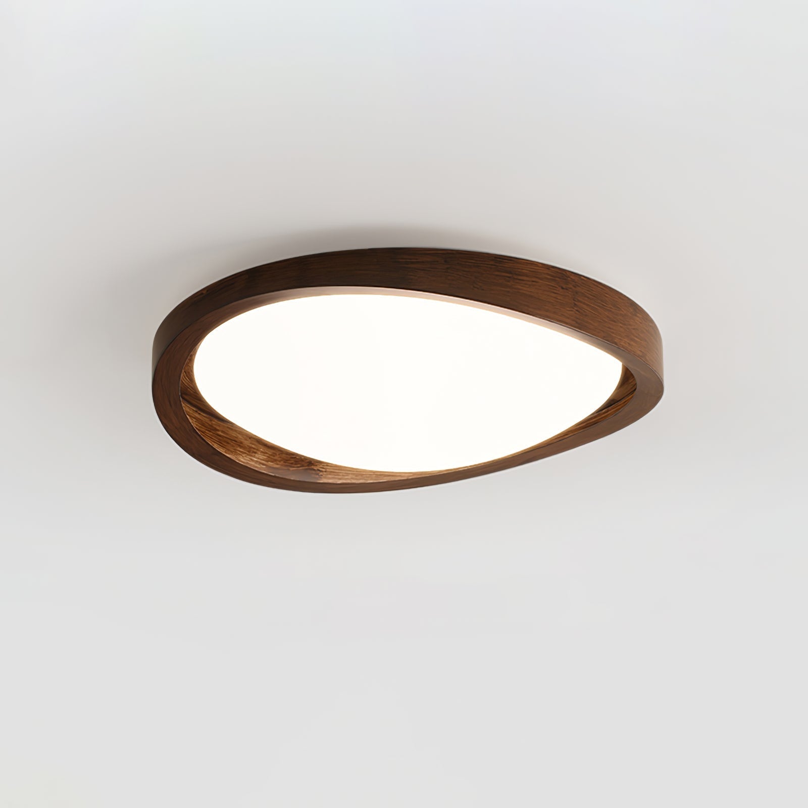 Walnut Curved Edge Ceiling Light - Lamp Outdoor
