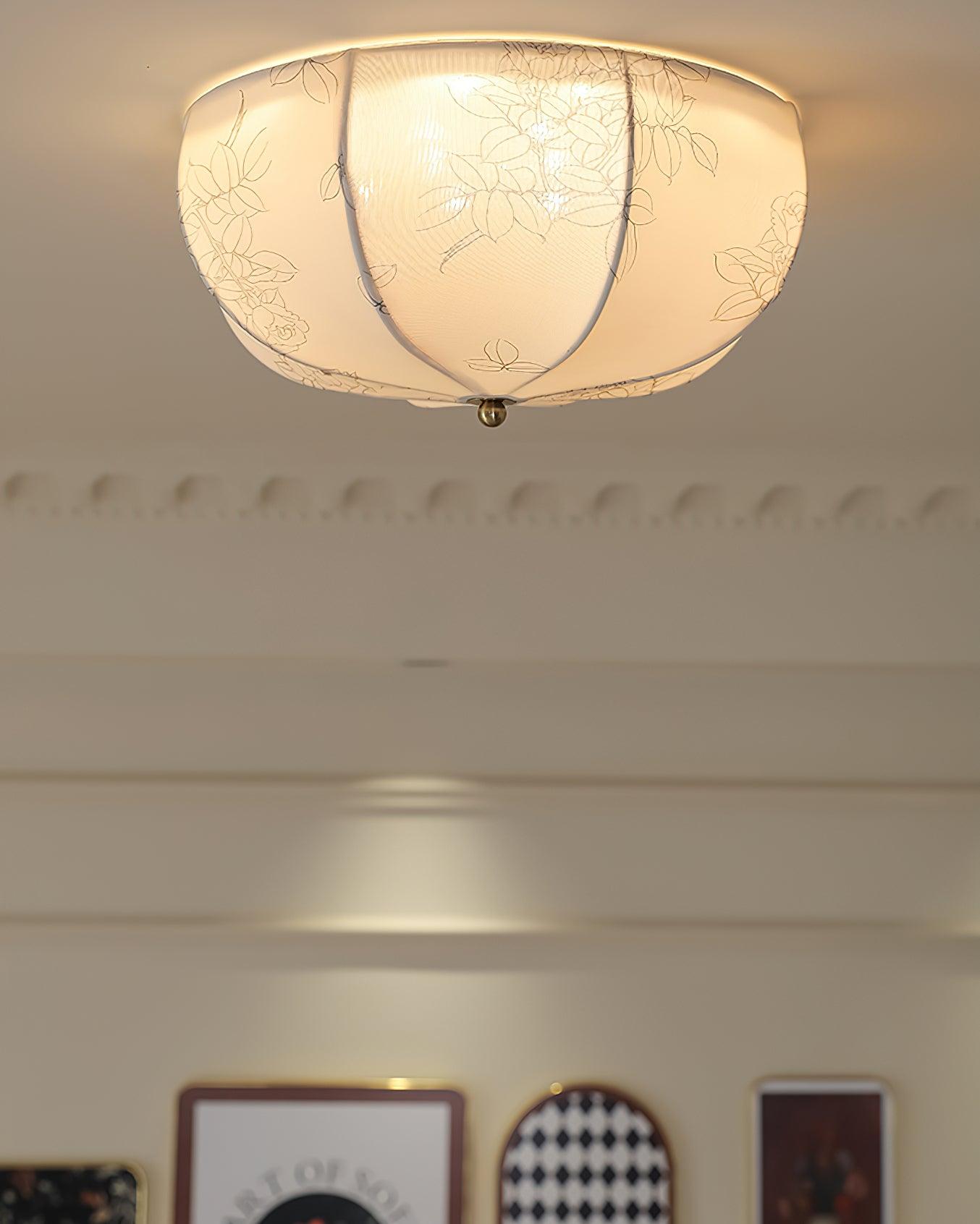 Orchid Fabric Ceiling Lamp - Lamp Outdoor