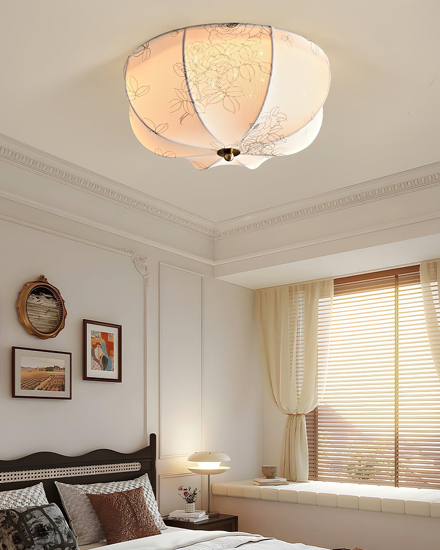 Orchid Fabric Ceiling Lamp - Lamp Outdoor