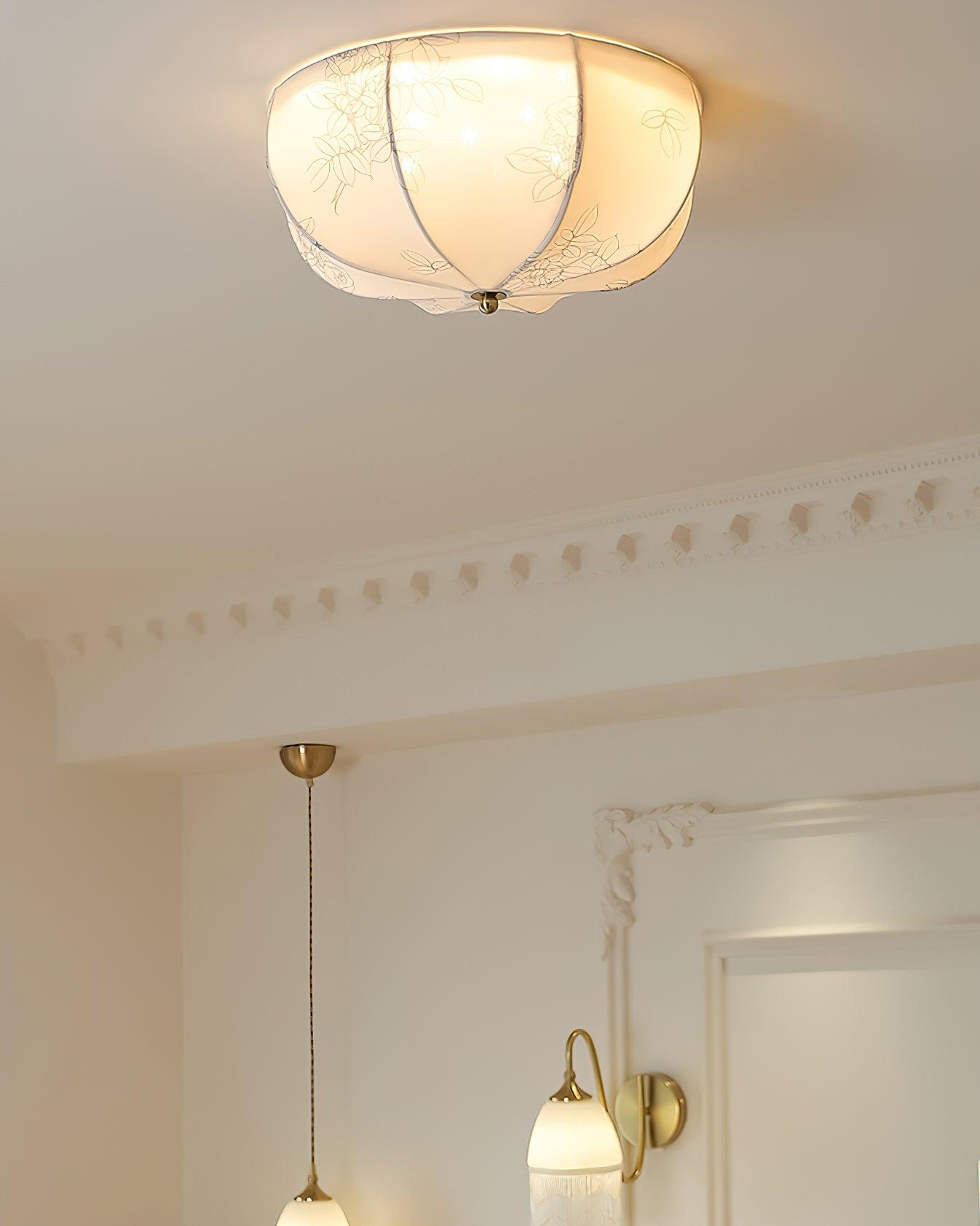 Orchid Fabric Ceiling Lamp - Lamp Outdoor