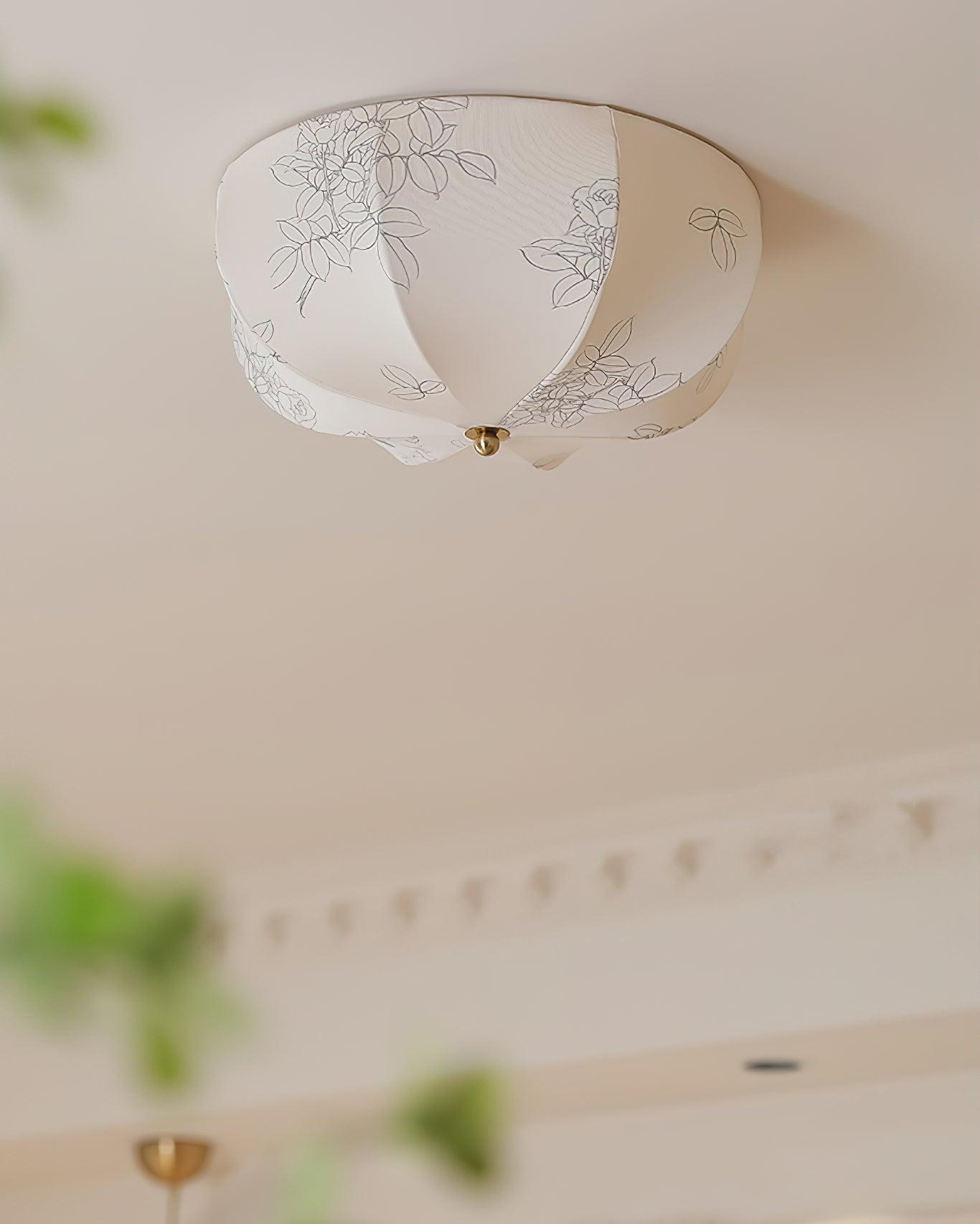 Orchid Fabric Ceiling Lamp - Lamp Outdoor