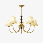 Orchid Chandelier Fabric Golden - Lamp Outdoor