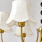 Orchid Chandelier Fabric Golden - Lamp Outdoor