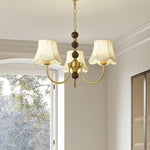 Orchid Chandelier Fabric Golden - Lamp Outdoor