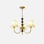 Orchid Chandelier Fabric Golden - Lamp Outdoor