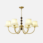 Orchid Chandelier Fabric Golden - Lamp Outdoor