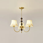 Orchid Chandelier Fabric Golden - Lamp Outdoor