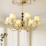 Orchid Chandelier Fabric Golden - Lamp Outdoor