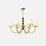 Orchid Chandelier Fabric Golden - Lamp Outdoor