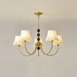 Orchid Chandelier Fabric Golden - Lamp Outdoor